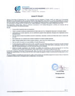 Dynasys Technology & Engineering Sdn. Bhd. Quality Policy